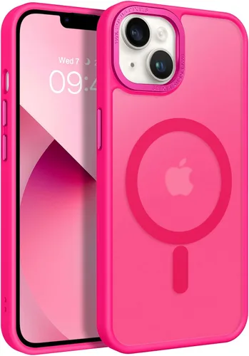 Vista 24 de BENTOBEN Funda magnética para iPhone 13 y iPhone 14 [compatible con Magsafe] Funda translúcida mate para iPhone 13/14, delgada, a prueba de golpes