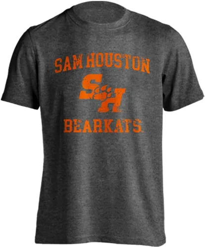 Vista 13 de Sport Your Gear NCAA Camiseta de manga corta retro con licencia oficial de aspecto desgastado para el día del juego, camiseta de espíritu deportivo