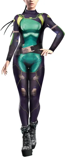 Vista 3 de UGLYAF Mono Valorant Cosplay Vipers