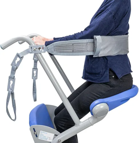 Vista 2 de Helsevesen - Ayuda de transferencia de soporte para pacientes, elevador de pie ajustable de 400 libras Adjustable leg design fits 4'11"-6'6