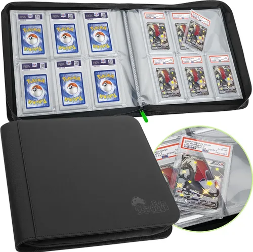 Vista 10 de FunGuys Carpeta para Tarjetas Graduadas – Carpeta de 4 Bolsillos para Slabs para PSA, BGS, SGC y Todas las Tarjetas Graduadas, Álbum