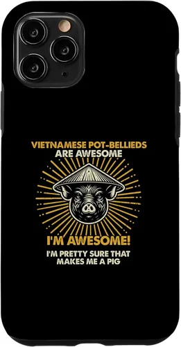 Vista 10 de iPhone 15 Pig Dad Mom Awesome - Farmer Breeder Vietnamese Pot-Bellieds Case