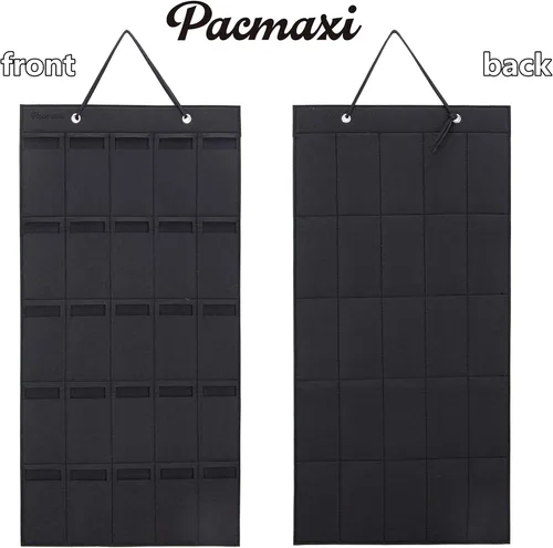 Vista 3 de Pacmaxi - Organizador de lentes de sol con bolsillos, organizador de pared por Sunglasses, soporte de almacenamiento colgante para lentes, exhibidor