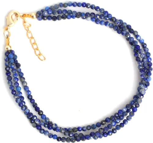 Vista 65 de Gempires - Pulseras de cuentas naturales de múltiples hebras, ligeras, hechas a mano, hipoalergénicas, de 8 pulgadas, chapadas en oro, elegantes
