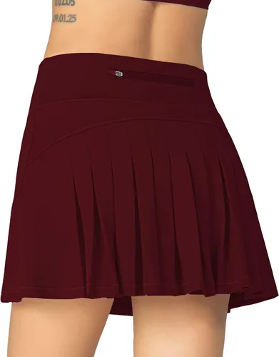 Vista 8 de MCEDAR Falda de tenis plisada para mujer con bolsillos faldas atléticas de tiro medio faldas de golf correr entrenamiento pantalones cortos
