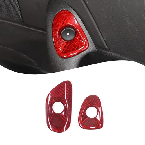 Vista 11 de Lcojicep Botón de interruptor de automóvil compatible con Corvette C6 Z06 ZR1 2005-2013 interruptor de puerta de bloqueo de botón de interruptor