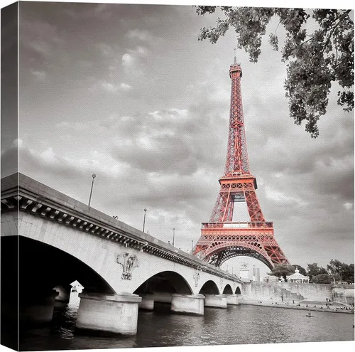 Vista 22 de Lienzo de paisaje hermoso para decorar la pared, arte moderno, para el hogar Amor al rojo vivo