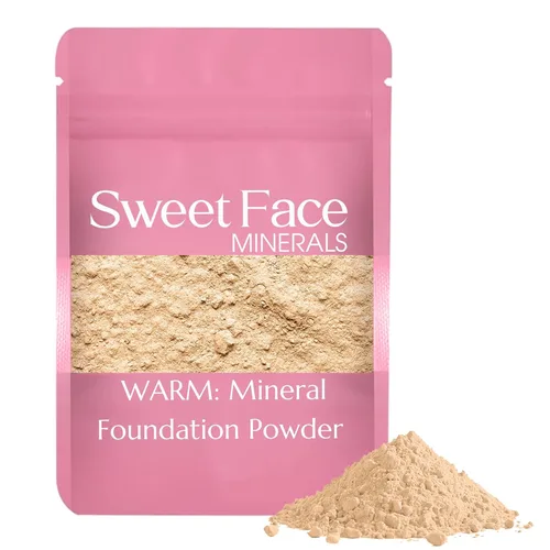 Vista 22 de Sweet Face Minerals - Recambio de polvo de base (BEIGE) (bolsa de 0.42 oz) por Sweet Face Minerals, polvo de maquillaje ligero y mineral suelto