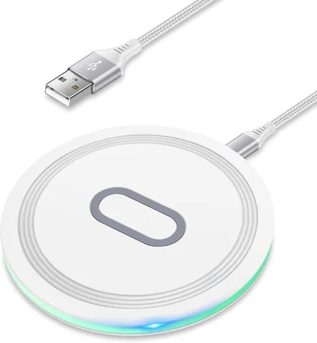 Vista 9 de Cargador inalámbrico Google de 15 W, almohadilla de carga rápida para Google Pixel 10 9A 9 Pro XL Fold 8 7 6 Pro 8A 7A, Samsung Galaxy S25 S24 Ultra