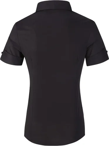 Vista 2 de Alex Vando - Blusa de vestir para mujer, corte regular, elástica y manga larga, para el trabajo
