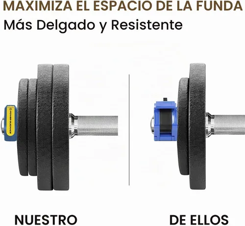 Vista 2 de POWER GUIDANCE Pinzas de barra para pesas, solo para abrazaderas olímpicas de 2 pulgadas, abrazaderas de peso antideslizantes, collar de barra
