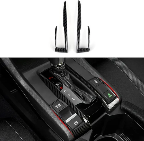 Vista 26 de Calcomanías de cubierta de altavoz de pilar para Honda Civic 2016 2017 2018 2019 2020 2021 10ª generación Accesorios ABS fibra de carbono pegatinas
