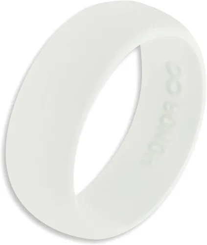 Vista 15 de Anillo de Eternidad Honor Anillo de Silicona para Hombre Banda de Boda