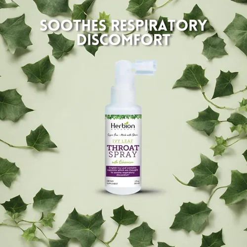 Vista 8 de HERBION Naturals - Spray para garganta, alivia las molestias respiratorias con el poder de los extractos de hiedra inglesa, malvavisco y equinácea