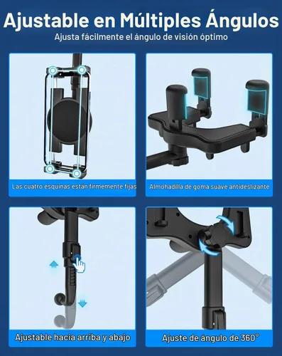 Vista 5 de Soporte para tableta para espejo retrovisor de automóvil, abrazadera