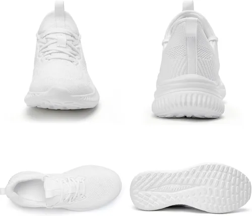 Vista 6 de Akk Mens Hand Free Slip On Wide Walking Shoes Memory Foam Runnning Tennis Shoes Lightweight Breathable Casual Sneakers