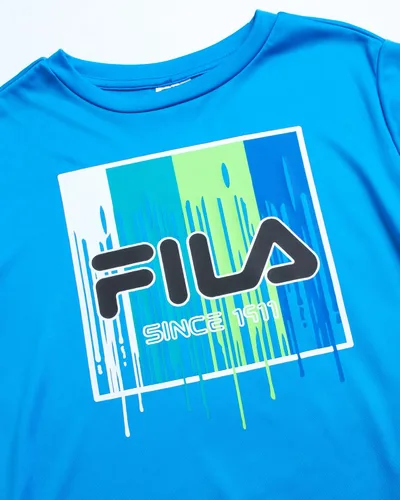 Vista 4 de Fila Conjunto deportivo deportivo para niños, sudadera con capucha de rendimiento de 3 piezas, pantalones deportivos, camiseta - Conjunto de ropa