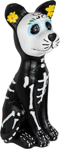 Vista 4 de Northlight Figura decorativa de perro con esqueleto del Día de los Muertos de 5 pulgadas
