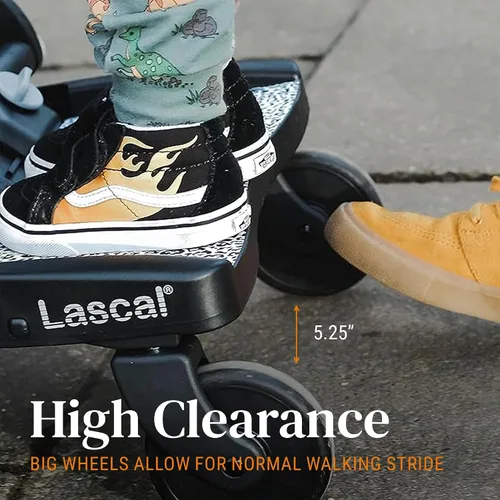 Vista 7 de Lascal BuggyBoard Mini Tabla Universal para Cochecito, Se Adapta al 90% de los Cochecitos, Compatible con UPPAbaby, Bugaboo, No Necesita Cochecito