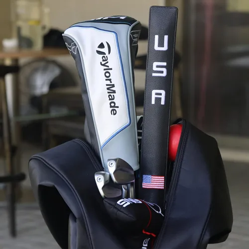 Vista 5 de Funda para palos de alineación de golf con soporte para al menos 3 palos 1