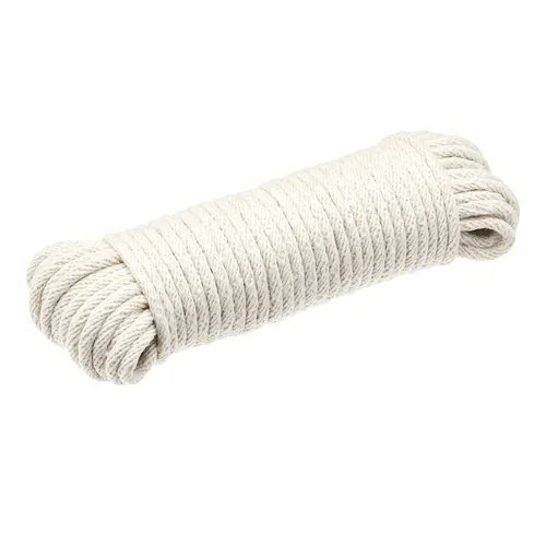 Vista 2 de Amazon Basics Cuerda trenzada de algodón natural, multiusos, cuerda de tender, para manualidades DIY, versátil, uso en interiores y exteriores, 3/16