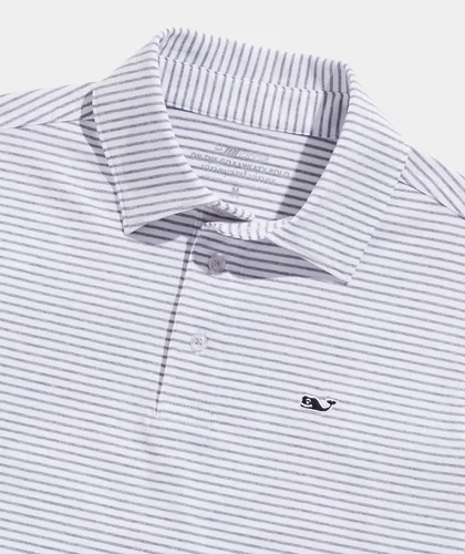 Vista 3 de vineyard vines Polo Bradley Stripe Sankaty para niños