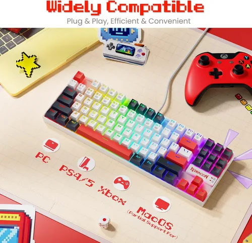 Vista 11 de Redragon KUMARA K552 Rojo y RGB