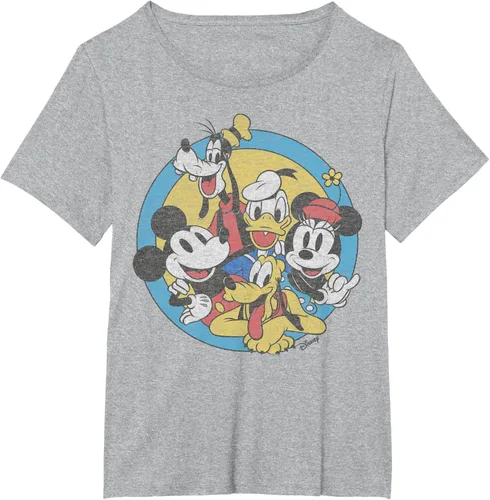 Vista 19 de Disney Camiseta retro de Mickey and Friends Group Shot