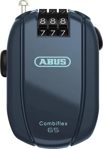 Vista 9 de ABUS Combiflex Cable Lock - Candado para asegurar esquís, casco, cochecito y equipaje - Viaje 65-65 cm de largo - 3 mm de grosor - con código Negro