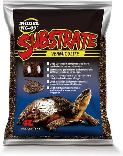Vista 9 de Vermiculita 2.1QT para reptil tortuga terrario sustrato serpiente ropa