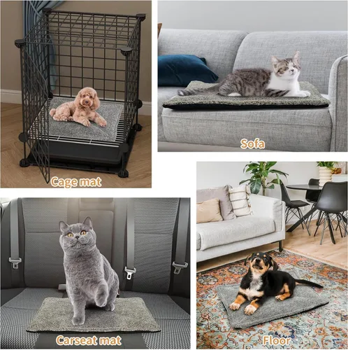 Vista 7 de Almohada de Cama Autocalentable para Gatos, Manta Térmica para Cama de Gato Autocalentable para Gatos de Interior y Perros Pequeños, 22 * 16