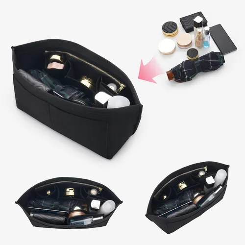 Vista 4 de Organizador de fieltro para bolso, organizador de bolsas adecuado para Speedy 35 Neverfull MM y organizador de base para bolsa de mano múltiples