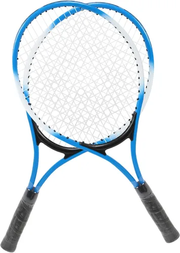 Vista 3 de Raqueta de tenis para niños, raqueta de tenis para niños, raqueta de práctica junior, accesorio de aleación de hierro, ligera, estable con pelota