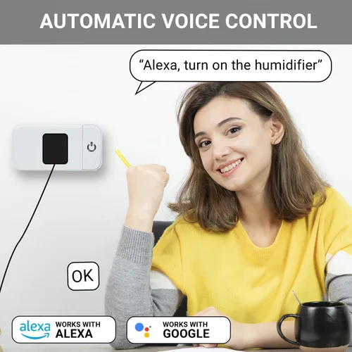 Vista 7 de Enchufe inteligente - 2 paquetes de enchufes Wi-Fi 2.4G para casa inteligente, funciona con Echo, Alexa y Google Home Enchufe inteligente