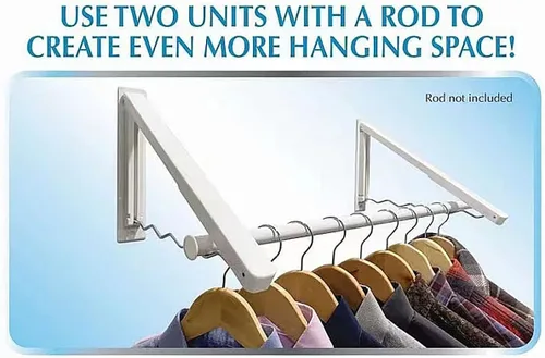 Vista 4 de RAK - Secador de ropa plegable para secar ropa con perchas - Secador portátil de ropa RCK - Ahorro de espacio de secado de ropa Rac Rack de secado