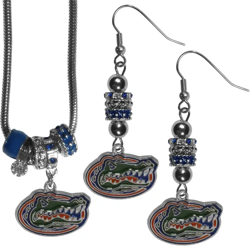 Vista 11 de Siskiyou Sports NCAA womens Euro Bead Earrings and Necklace Set