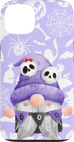 Vista 7 de iPhone 16 Boo Gnome Halloween Purple Spooky Creepy Cute Watercolor Case