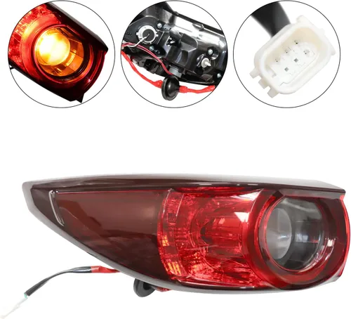 Vista 4 de Conjunto de luz trasera exterior, KB8A-51-150F, para Mazda CX-5 2017-2021 (luces traseras para conductor + pasajero)