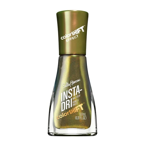 Vista 40 de Sally Hansen Insta-Dri Holo-Glow Esmalte de uñas Secado rápido, larga duración, brillo sin rayas Semi-opaco y brillante 104 All That Shimmers