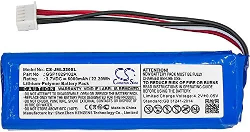 Vista 3 de Batería de repuesto para JBL Charge 3 GSP1029102A (6000mAh)