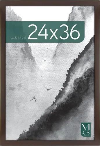 Vista 54 de MCS Marco para póster con estilo de museo, 11 x 17 pulgadas, madera de granero, vertical y horizontal, para colgar en la pared, marco grande