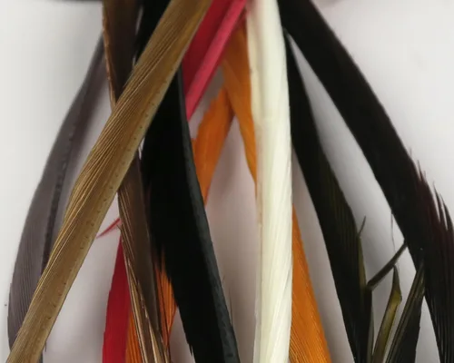 Vista 6 de Hareline Fly Tying Stripped Goose Biots – Natural Goose Biots for Fly Tying Nymph Bodies, Tails & Wings