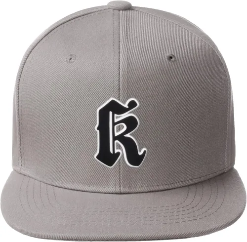 Vista 922 de Daxton Gorra clásica con visera de billete plano con letras del alfabeto inglés antiguo de la A a la Z