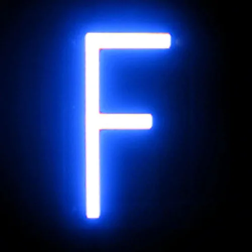 Vista 109 de SpellBrite Letra LED S Construye letreros de bricolaje que puedes cambiar con letras LED azules Componentes adicionales necesarios para iluminar