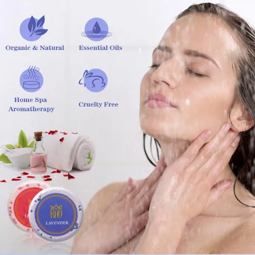 Vista 5 de KAV Vaporizadores de ducha de aromaterapia para mujeres y hombres – Juego de 9 bombas de ducha – Set de regalo de relleno de calcetines – Relajación
