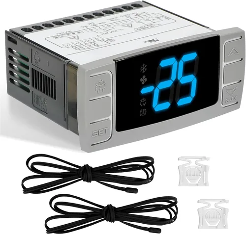 Vista 10 de Controlador de temperatura digital con sonda de sensor, OE: PJEZS0H100 Para refrigeradores/congeladores, termostato digital con sonda de sensor