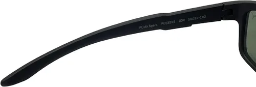 Vista 6 de Puma Spark PU0324S 004 - Lentes de sol polarizados con marco negro mate ideales para conducir pesca ciclismo y correr negro verde y negro 54 18 145