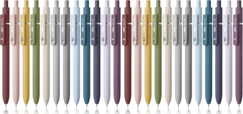 Vista 13 de Mr. Pen - Bolígrafos de gel retráctiles, paquete de 6, barriles de color degradado, bolígrafos de gel negros, secado rápido, punta fina de 0.02