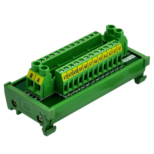 Vista 10 de Módulo de distribución de bloque de terminales de posición 30Amp/300V 2x12 (montaje de tornillo)