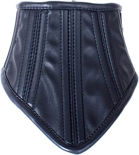 Vista 3 de Miyabitors Disfraz de reina para cosplay, cuello noble negro, gargantilla, cuello atado, circunferencia del cuello 17.7 pulgadas, Cuero, No es una